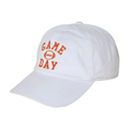 Load image into Gallery viewer, Game Day Embroidery Baseball Cap: White/Orange