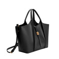 Load image into Gallery viewer, Malia Black Recycled Vegan Tote Bag