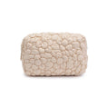 Load image into Gallery viewer, Flora Pop Nylon Cosmetic & Travel Organizer Pouch: Cream