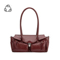 Load image into Gallery viewer, Ruthie Burgundy Recycled Vegan Leather Shoulder Bag