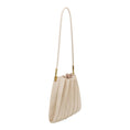 Load image into Gallery viewer, Carrie Ivory Pleated Vegan Shoulder Bag
