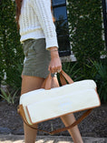 Load image into Gallery viewer, Magical Bottomless Mahjong Bag- Canvas & Leather