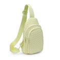Load image into Gallery viewer, Beyond The Horizon - Woven Neoprene Sling Backpack: Wine