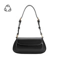 Load image into Gallery viewer, Amari Black Recycled Vegan Shoulder Bag