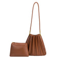Load image into Gallery viewer, Carrie Saddle Pleated Vegan Shoulder Bag