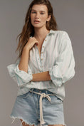 Load image into Gallery viewer, Pilcro Cotton Relaxed Henley Buttondown Shirt