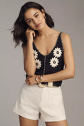 Load image into Gallery viewer, Pilcro Sleeveless V-Neck Flower Icon Sweater Tank