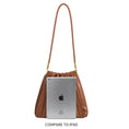 Load image into Gallery viewer, Carrie Ivory Pleated Vegan Shoulder Bag