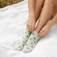 Load image into Gallery viewer, Ankle Socks that Plant Trees (Green Tulips): Medium