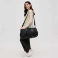 Load image into Gallery viewer, Ty Quilted Puffer Nylon Duffel: Natural