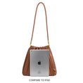 Load image into Gallery viewer, Carrie Saddle Pleated Vegan Shoulder Bag