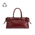 Load image into Gallery viewer, Rhonda Burgundy Recycled Vegan Top Handle Bag
