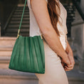 Load image into Gallery viewer, Carrie Ivory Pleated Vegan Shoulder Bag
