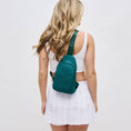 Load image into Gallery viewer, Beyond The Horizon - Woven Neoprene Sling Backpack: Wine