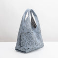 Load image into Gallery viewer, Farrow Sky Small Vegan Leather Tote Bag