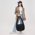 Load image into Gallery viewer, Leda Quilted Nylon Puffer Hobo: Sage