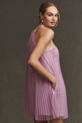 Load image into Gallery viewer, BHLDN Rosette Halter Tulle Shift Mini Dress