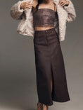 Load image into Gallery viewer, The Madi Front-Slit Denim Maxi Skirt by Pilcro