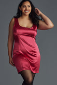 Load image into Gallery viewer, Maeve Square-Neck Satin Mini Dress