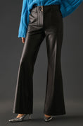 Load image into Gallery viewer, The Naomi Wide-Leg Flare Pants by Maeve: Faux Leather Edition