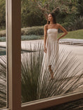 Load image into Gallery viewer, By Anthropologie Strapless Smocked Cover-Up Dress