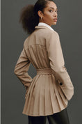 Load image into Gallery viewer, Maeve Pleated-Back Belted Blazer