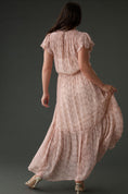Load image into Gallery viewer, By Anthropologie V-Neck Flutter-Sleeve Dress