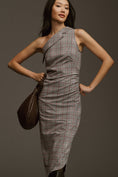 Load image into Gallery viewer, Maeve One-Shoulder Asymmetrical Slim Midi Dress