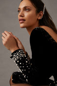 Load image into Gallery viewer, Maeve Embellished Velvet Dress