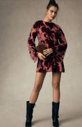 Load image into Gallery viewer, Hutch Long-Sleeve Velvet Mini Dress