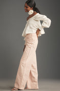 Load image into Gallery viewer, Pilcro Flocked A-Line High-Rise Wide-Leg Jeans