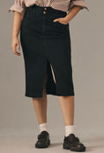 Load image into Gallery viewer, Pilcro Double-Waist Denim Midi Skirt