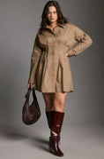Load image into Gallery viewer, Pilcro Pintuck Mini Shirt Dress