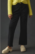 Load image into Gallery viewer, The Yaya Coated Mid-Rise Crop Flare Jeans