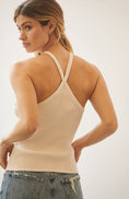 Load image into Gallery viewer, T.La Ribbed Halter Tank