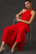 Load image into Gallery viewer, By Anthropologie Plisse Halter Jumpsuit