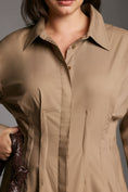 Load image into Gallery viewer, Pilcro Pintuck Mini Shirt Dress