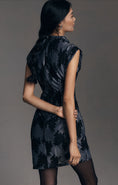 Load image into Gallery viewer, The Maya Ruched Cowl-Neck Dress: Lace Mini Edition