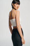 Load image into Gallery viewer, Ranna Gill Sequin Embellished Bustier Crop Top
