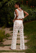 Load image into Gallery viewer, Blue Tassel Crochet Trousers