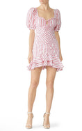 Load image into Gallery viewer, Simkhai Puff Sleeve Ruffle Dress - EUC