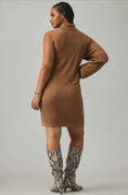 Load image into Gallery viewer, By Anthropologie Asymmetrical Slim Sweater Mini Dress