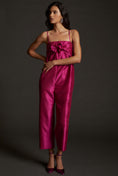 Load image into Gallery viewer, Satin Bow-Tie Jumpsuit