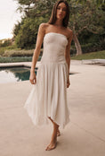 Load image into Gallery viewer, By Anthropologie Strapless Smocked Cover-Up Dress