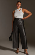 Load image into Gallery viewer, Maeve The Colette Cropped Vegan Leather Trousers