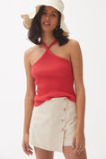 Load image into Gallery viewer, T.La Ribbed Halter Tank