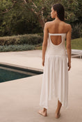 Load image into Gallery viewer, By Anthropologie Strapless Smocked Cover-Up Dress