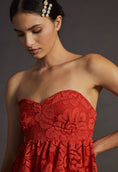 Load image into Gallery viewer, Maeve Strapless Lace Mini Dress