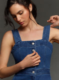 Load image into Gallery viewer, The Portside Button-Front Jumpsuit by Maeve: Denim Edition