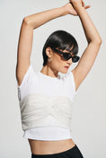 Load image into Gallery viewer, Ranna Gill Sequin Embellished Bustier Crop Top